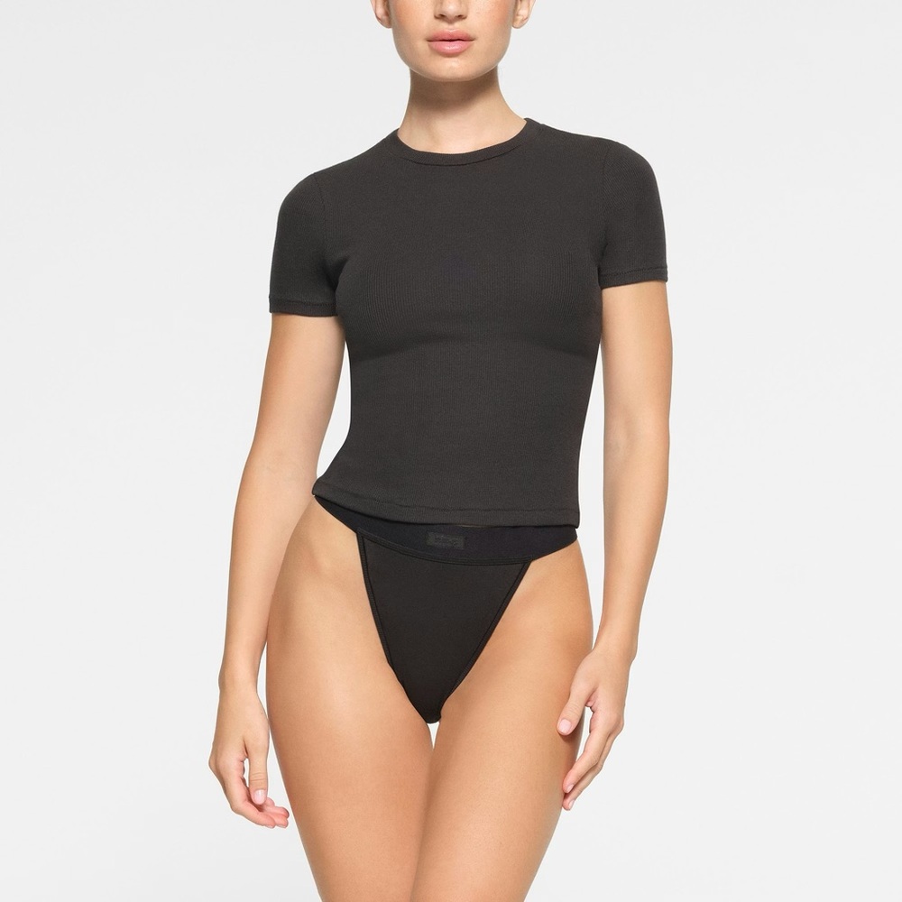 Skims Cotton Ribbed Tee